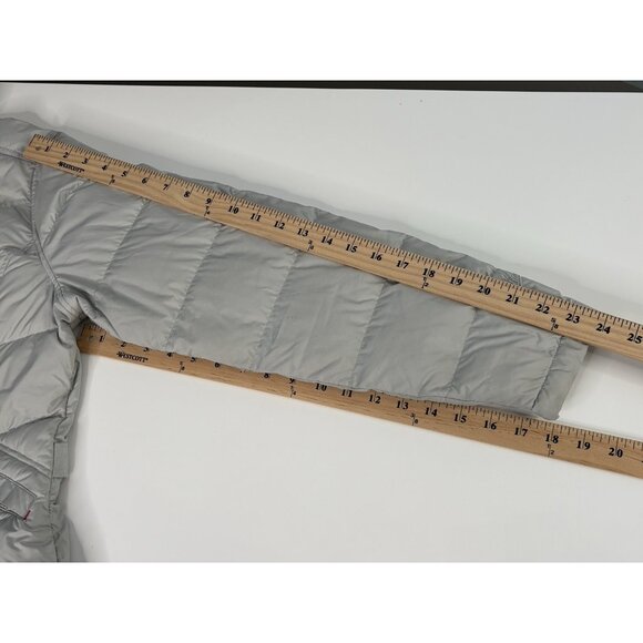 Woolrich Women’s Small Duck Down Puffer Jacket Full Zip Light Gray Frost - Picture 16 of 16